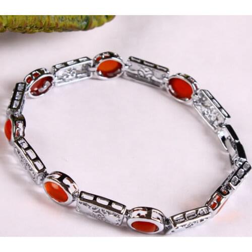Classic Silver Color Bracelet Retro Jewelry For Men Women Jewelry Fashion Gift