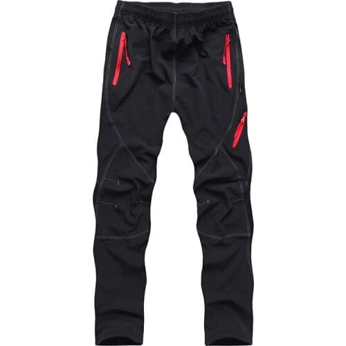 Men and Women Cycling Pants Summer Quick Dry Waterproof Softshell Pants Outdoor Elastic Camping Trekking Fishing Trousers