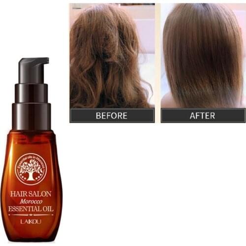 LAIKOU 40ML Morocco Pure Argan Oil Hair Growth Nut Essential Oil Anti Hair Loss Repair for Repair Damaged Dry Hair Types TSLM1
