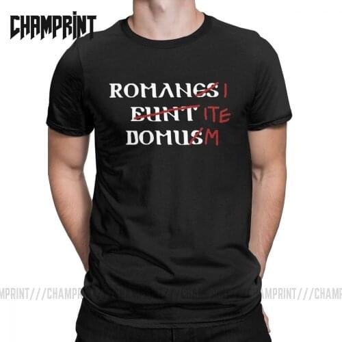 Men T-Shirts Romans Go Home Novelty Cotton Tees Short Sleeve Romani Ite Domum Life Of Brian Monty Python T Shirt Tops Unique