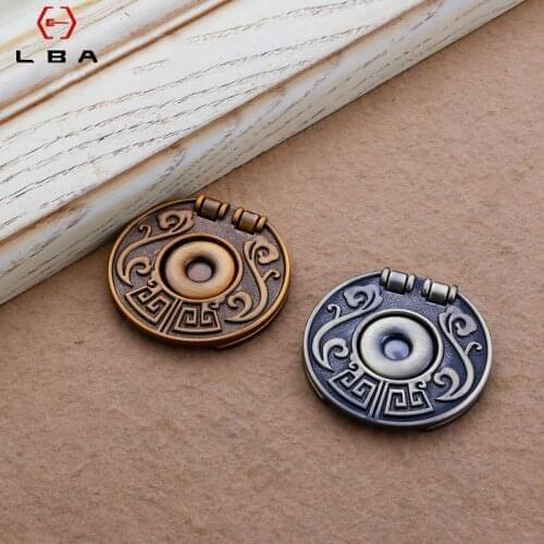 Chinese Classical Style Shoe Wardrobe Furniture Cabinet Hardware Handle Zinc Alloy Closet Drawer Flush Door Handles