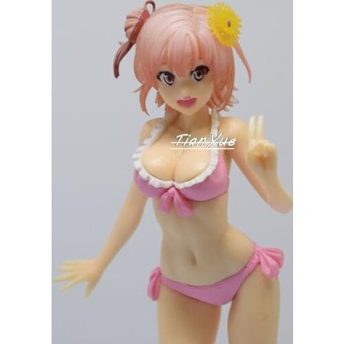 Yuigahama Yui Swimsuit ver. Girls Japanese Anime Action Figure PVC Collection figures Toys Collection 20cm