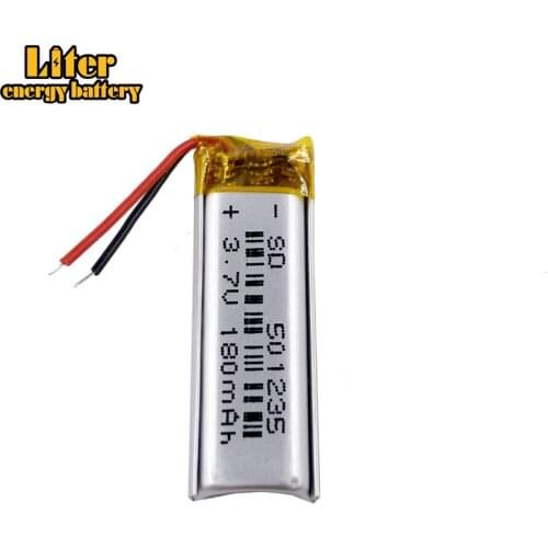 5psc Size 501235 501035 3.7v 180mah Lithium Polymer Battery With Board For Mp3 Mp4 Mp5 Gps Digital Products