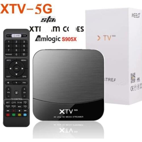 MEELO PLUS XTV 5G Smart Stalker TV BOX Android 9.0 S905X 2GB 16GB XTEAM m3u Wifi 4K Set Top Media Player XTV SE