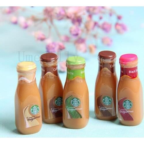 1PCS 1/6 Imitation Resin Mini Coffee Bottle Drinks Pretend Play Kitchen Food for Blyth Barbies Doll Dollouse Miniature Toy