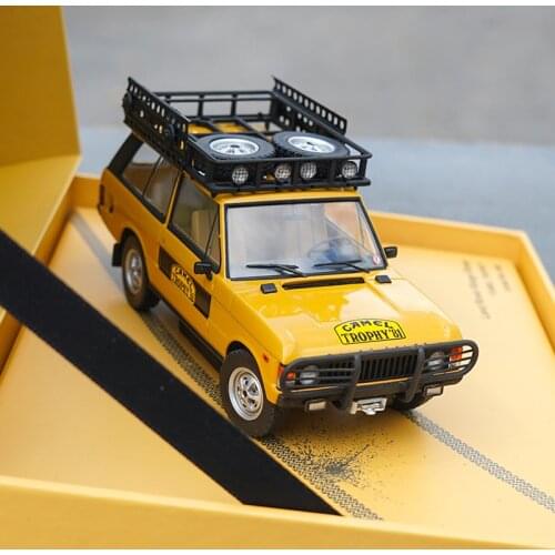 1/43 Alloy Die Casting Land Rover Range Rover Camel Cup Simulation Car Model Adult Collection Childrens Toy Gift Family Display