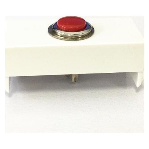 Computer switch module reset type button socket 22.5x47.5mm