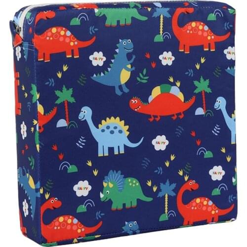 Dining Chair Booster Cushion Seat Childrens Student Seat Heightening Pad Adjustable Printing Dinosaur Elephant
