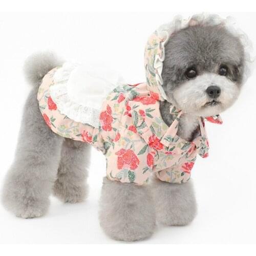 Dog Dresses Girl Flower Dog Dress for Small Dogs Summer Shirt Flower Collar Cute Outfit Girl Puppy Cat Pet Chihuahua Yorkie