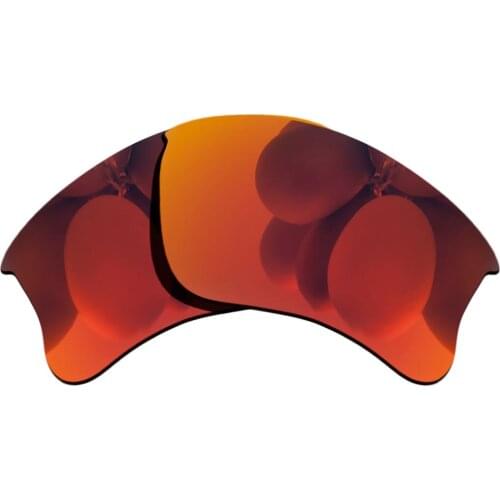 Polarized Sunglasses Replacement Lenses for-Flak-Jacket-XLJ OO9009 Frame - Fire Red