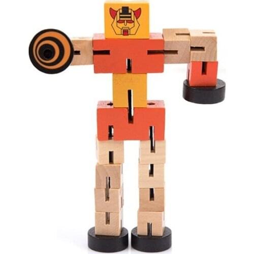 Early childhood educational toys for children. Deformation robot