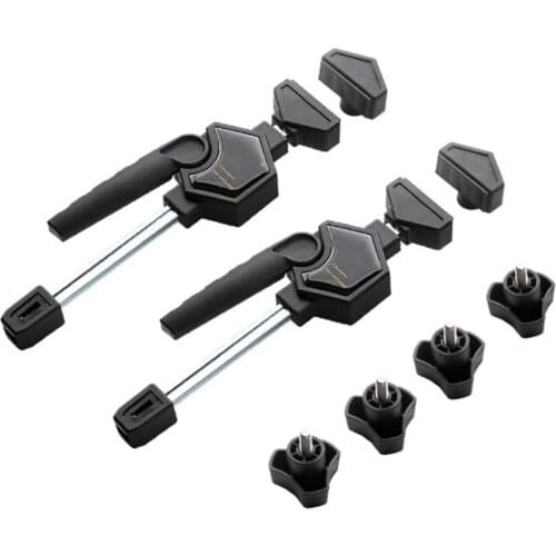Adjustable Woodworking Bench Jigs Fixtures T-Track/T-Slot Through-Hole Knobs Bolts for 20mm Holes Woodworking Table Quick Clamp