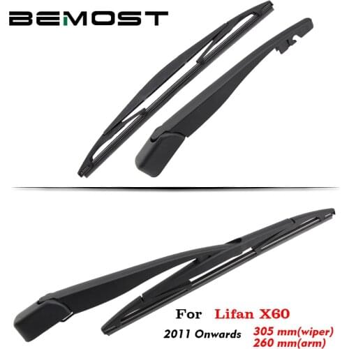 BEMOST Car Rear Windscreen Windshield Wiper Arm Blade Natural Rubber For Lifan X60 305mm 2011 Onwards Hatchback Accessories