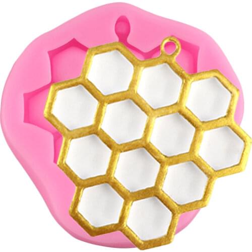 Bee Honeycomb Silicone Mold Birthday Party ​Chocolate Fondant Mould Cake Border Polymer Clay Candy Molds Cake Decorating Tool
