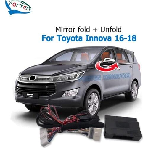 Forten Kingdom Car Auto Side Rear Mirror Folder Folding Spread Kit Module For Toyota Innova 2016-2018