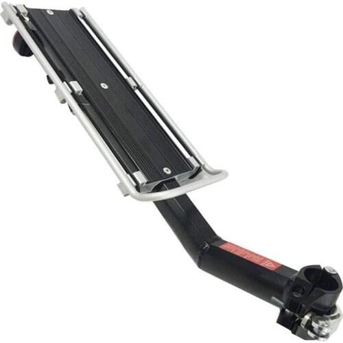 Bicycle Rear Rack, Bike Luggage Cargo Carrier, Quick Release Adjustable Cycling Seatpost Rack for Mountain Bike