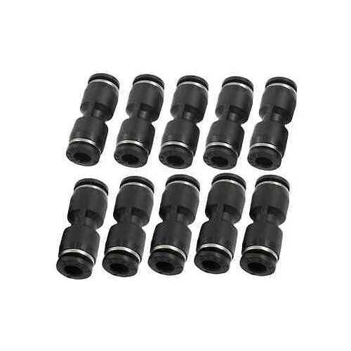 10 Pcs Air Pneumatic 6mm to 6mm Straight Push in Connectors Quick Fittings JPU-6