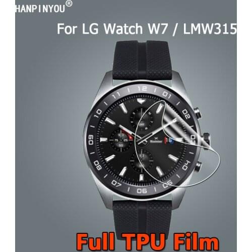10Pcs For LG Watch W7 / LMW315 Sport Smart Watch Ultra Clear Slim Soft TPU Hydrogel Film Screen Protector -Not Tempered Glass