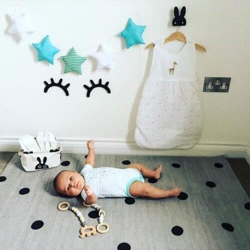 2m Ins Nordic Style Cotton Star Hanging String DIY Decor Children Kids Baby Bedroom Background Wall Sticker Home Decoration