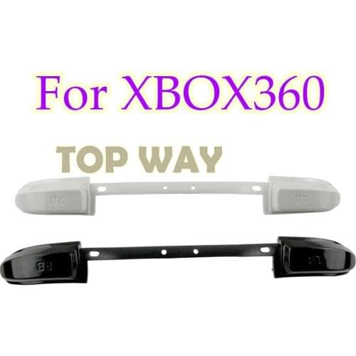 ChengChengDianWan White&Black Button Kits LB RB bumper For XBOX360 Controller LB RB Buttons Cap Strip 30pcs/lot