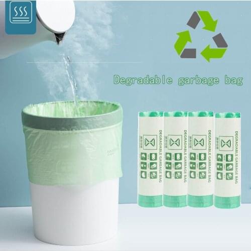 80PCS Environmentally Friendly Degradable Garbage Sorting Garbage Bag Thickened Kitchen Living Room Drawstring Style Trash Bags