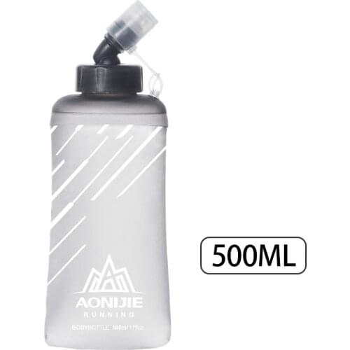 Aonijie Foldable Outdoor Soft Flask 250ml 420ml BPA Free Water Bottle For Camping Trail Running Hiking Marathon SD21
