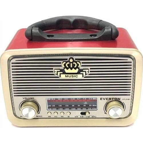 EVERTON RT-301B USB/SD/FM/BLUETOOTH SUPPORTED NOSTALGIC RADIO