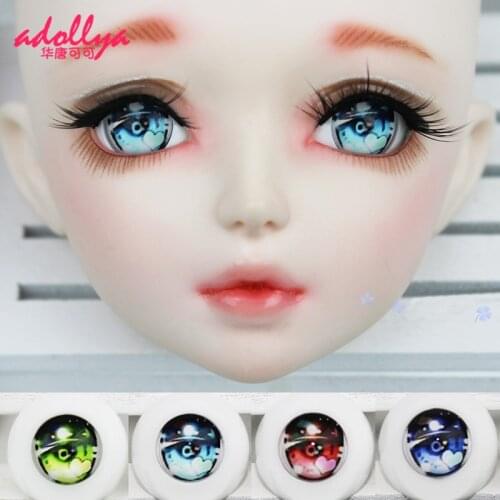 Adollya Doll Accessories Stars Eyeball Handmade Eyes for Doll DIY Cartoon Acrylic Eyes Suitable for 1/3 1/4 1/6 BJD Dolls