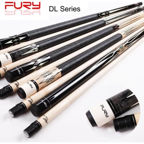 Maple Pool Cues Billiard Cue Stick 11.75mm/12.75mm Tips Black 8 DL Series