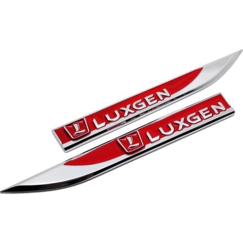 Metal Sticker for Luxgen U6 U7 S5 3 5 7 SUV Master CEO MPV Car Fender Decal Auto Accessories Emblem Badge Automobile Styling