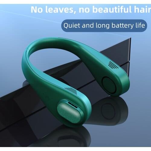 Mini Portable Fan USB Neck Hanging Silent Cooling Fan Portable Light Ventilador USB Chargeable Desktop Fans Cooler for Outdoor
