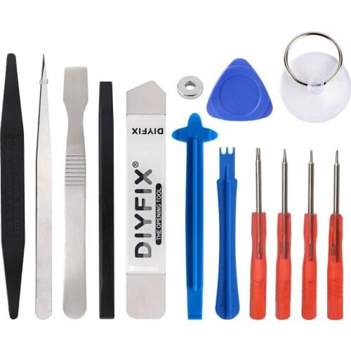 14 in 1 Cellphone Repair Tools Kit Mini Screwdriver Set Screen Opening Pry Crowbar Pliers for iPhone Xs 8P iPad Samsung