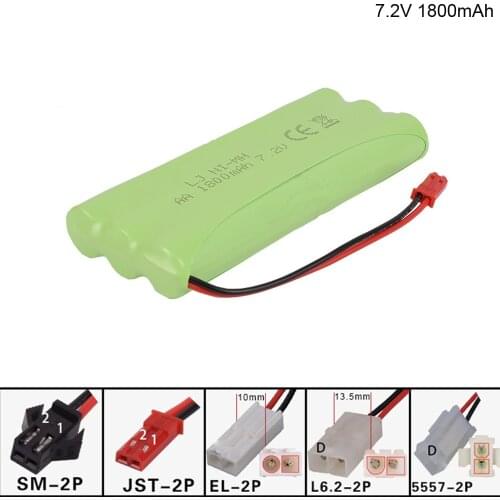 7.2V 1800mah NI-MH Battery H type for RC electric toys RC vehicle model airplane robot upgrade rechargeable 7.2V nimh battery