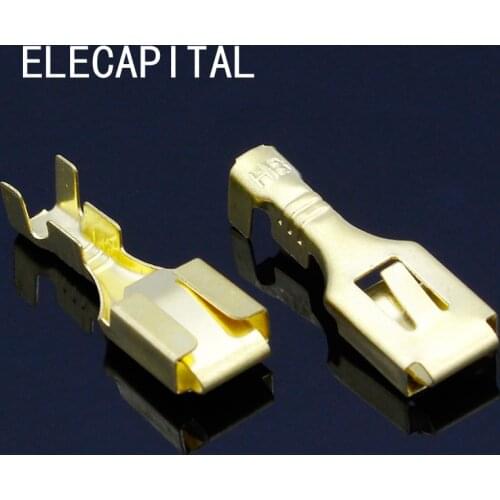 Crimp Terminal Female Spade Cable Wire Terminals for 6.3mm Connectors