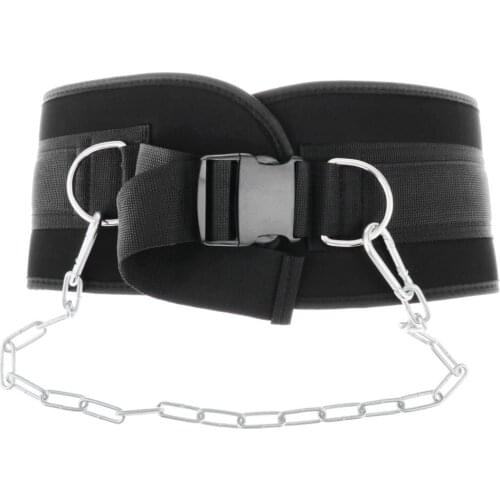 Dipping & Pull Up Weight Belt With Chain Gym Fitness Back Support