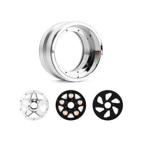 4pcs 2.2 Inch RC Beadlock Wheel Rim With Multi-combination For 1:8 1:10 RC Rock Crawler Traxxas TRX-4 Axial SCX10 90046 TF2