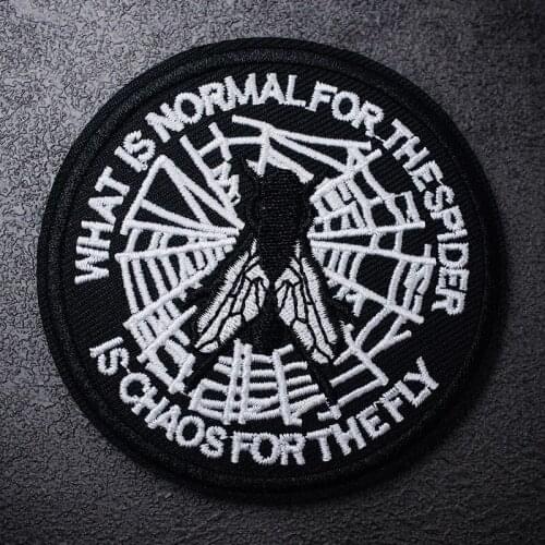 Fly Size:8.0x8.0cm DIY Iron On Patch Embroidered Applique Sewing Clothes Stickers Garment Apparel Accessories