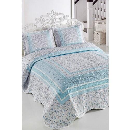 Siena Blue Double Personality Quilted Bedspread