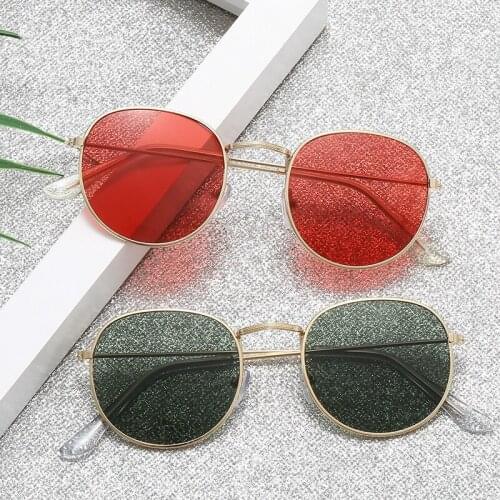 2020 Fashion Retro Sunglasses Men Round Vintage Glasses for Men/Women Luxury Golden Sunglasses Men Small Lunette Soleil Homme
