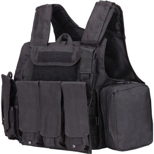 Tactical Hunting Vest Military Vest Armor Plate Carrier Strike Vests W/ Ammo Magazine Pouch Utility Bag Airsoft Paintball Gear