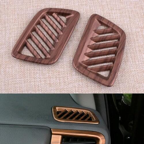 1 Pair Car ABS Peach Wood Grain Dashboard Upper Air Vent Outlet Cover Trim Fit For Honda CRV 2020 2019 2018 2017