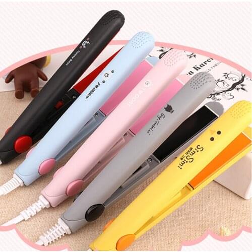 100pcs At Fashion hair straightening machine Mini hair straightener professional ceramic fast hair straightener iron 220V