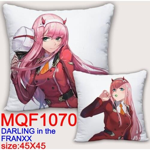 45X45CM Anime Game Daring In The Frakxx Pillow Covers 02 ZERO TWO CODE 002 Dakimakura Case 3D Double Sided Print Pillowcase