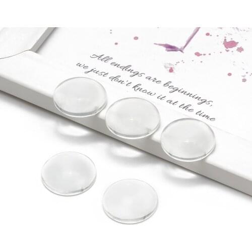 5pc/lot 8/10/14/16/18/20/30mm round clear Glass Cabochons Glass Domed Round Transparent Clear Magnifying Glass Cabochon UF5667HW