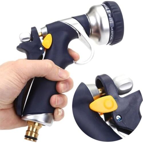 8 Function Zinc Alloy Garden Water Sprayers For Watering Lawn Spray Water Nozzle Car Washing Cleaning Sprinkle Tools Water Gun