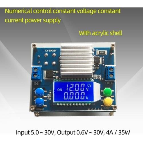 SK35Y DC DC Automatic Boost/Buck Converter CC CV Power Module 0.6-30V 4A 35W 5V 12V 24V Adjustable Regulated power supply