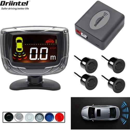 Car LED Display Detector System Backlight Reversing Automatic Parking Radar Monitor 4 Sensor Parking Sensor