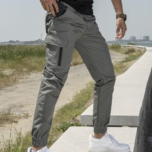 Tactical Camouflage Cargo Pants Mens Spring Autumn Outdoor Sports Military Trousers Overalls Multi-pocket Wearproof Hiking Pants