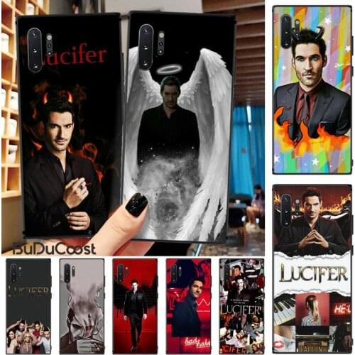Chenel Tom Ellis Lucifer Black Soft Shell Phone Case Capa For Samsung Galaxy A50 A70 A20 A30 Note9 8 Note7 Note10 Pro