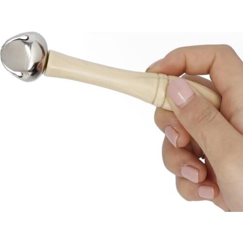 Wooden Hand Rod Jingle Bell Percussion Musical Instrument Education Kids Toy